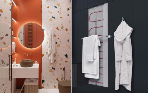 Теплая стена в ванной – 6 ответов на популярные вопросы Теплая стена в ванной – 6 ответов на популярные вопросы