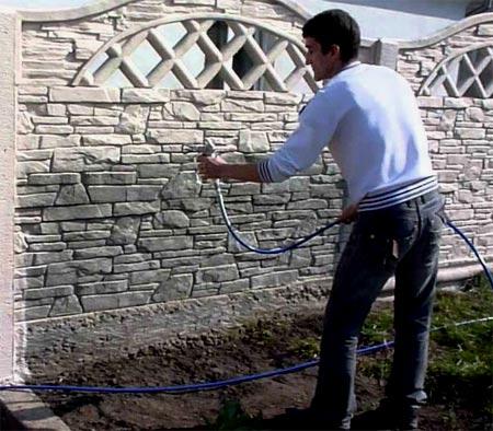 Покраска еврозабора Покраска еврозабора