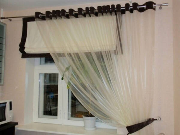 Как правильно выбрать римские шторы на кухню, фото в интерьере, видео Как правильно выбрать римские шторы на кухню, фото в интерьере, видео