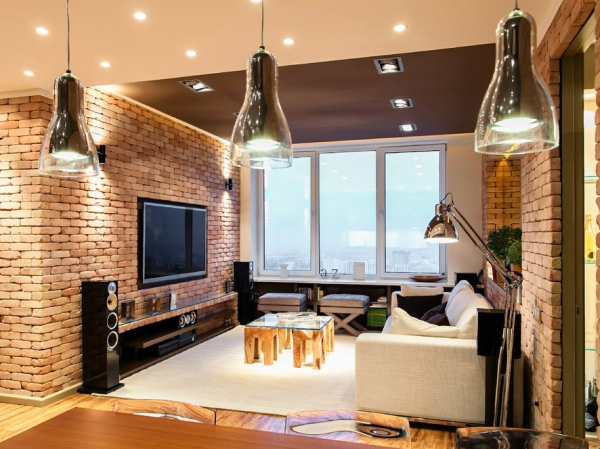 Стена в стиле лофт: материалы и примеры оформления