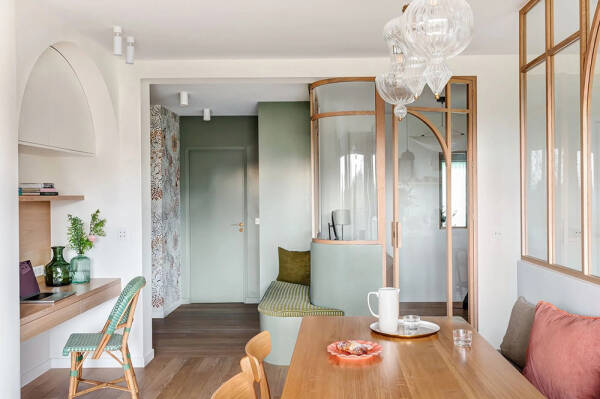 Свежие нотки экзотики в дизайне парижской квартиры