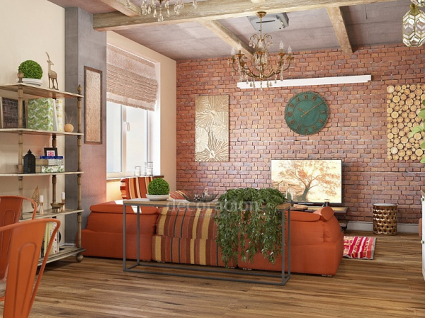 Стена в стиле лофт: материалы и примеры оформления