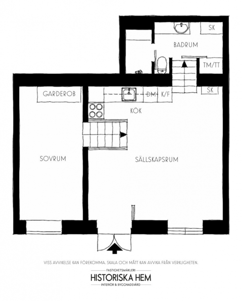Как в Нью-Йорке: небольшой, но стильный лофт в Стокгольме Как в Нью-Йорке: небольшой, но стильный лофт в Стокгольме
