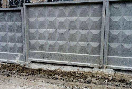 Заборы из панелей ПО-2 и ПО-3 Заборы из панелей ПО-2 и ПО-3