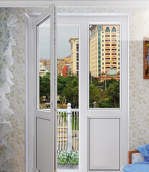 Разновидности двухстворчатых пластиковых балконных дверей Разновидности двухстворчатых пластиковых балконных дверей