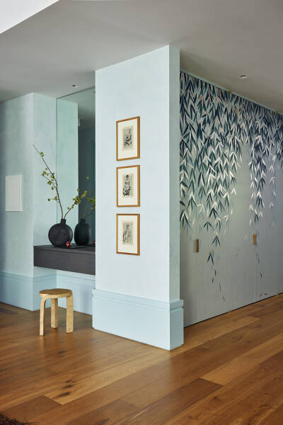 Стильный дизайн в прохладных тонах: апартаменты с террасой в Нью-Йорке Стильный дизайн в прохладных тонах: апартаменты с террасой в Нью-Йорке