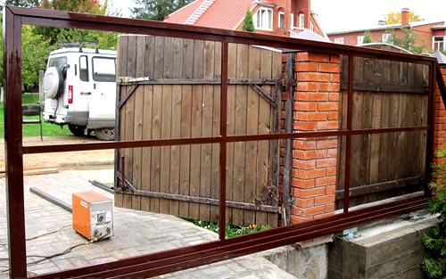 Автоматические откатные ворота Автоматические откатные ворота