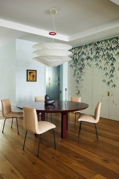 Стильный дизайн в прохладных тонах: апартаменты с террасой в Нью-Йорке Стильный дизайн в прохладных тонах: апартаменты с террасой в Нью-Йорке