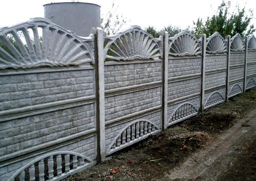 Плиты для забора