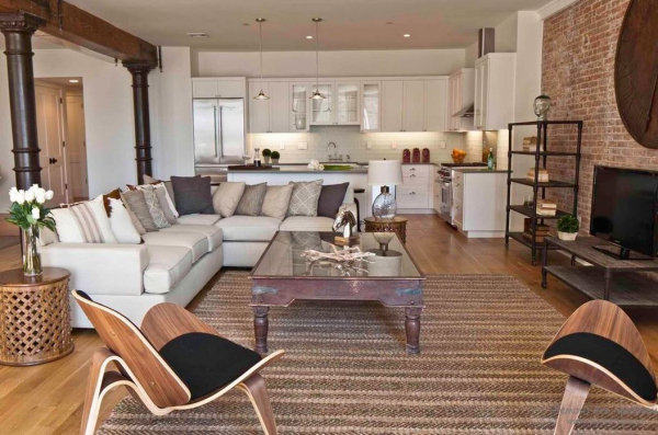 Стена в стиле лофт: материалы и примеры оформления