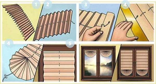 Жалюзи из обоев своими руками Жалюзи из обоев своими руками