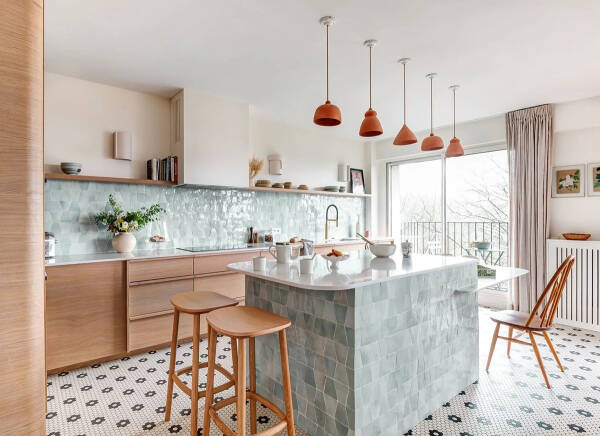 Свежие нотки экзотики в дизайне парижской квартиры