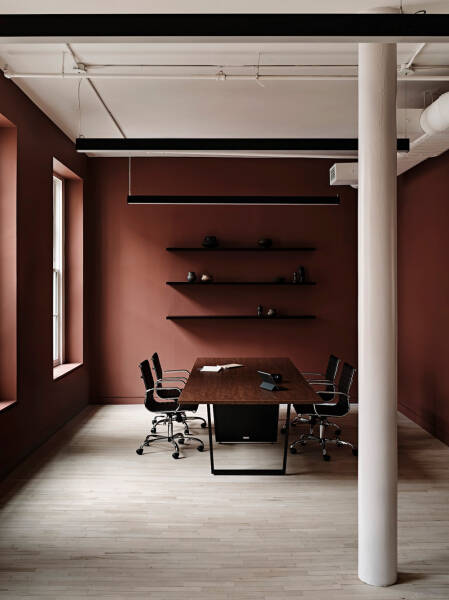 Эстетика нью-йоркского лофта в дизайне офиса на Манхеттене Эстетика нью-йоркского лофта в дизайне офиса на Манхеттене