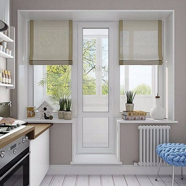 Как правильно выбрать римские шторы на кухню, фото в интерьере, видео Как правильно выбрать римские шторы на кухню, фото в интерьере, видео