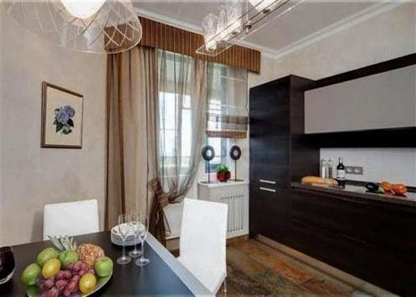 Как правильно выбрать римские шторы на кухню, фото в интерьере, видео Как правильно выбрать римские шторы на кухню, фото в интерьере, видео