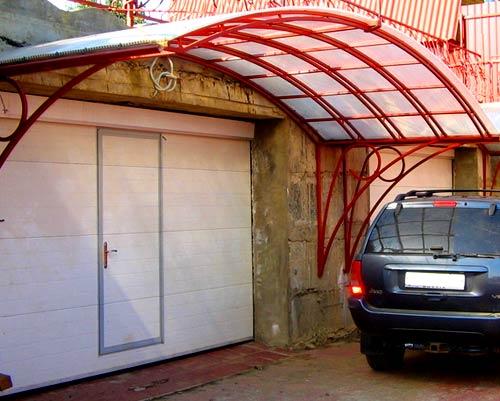 Навесы и козырьки для ворот Навесы и козырьки для ворот