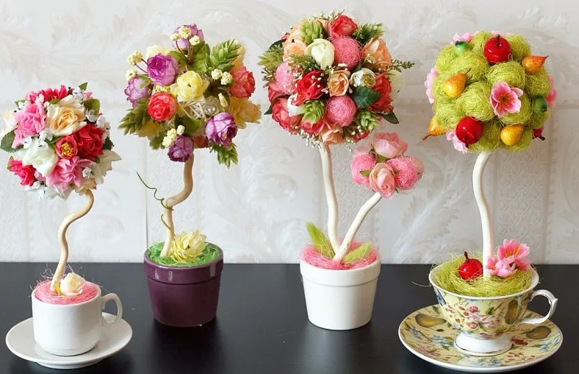 Декоративные деревья своими руками: идеи и мастер-классы Декоративные деревья своими руками: идеи и мастер-классы