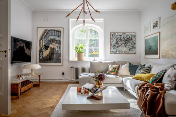 Скандинавский интерьер с летним настроением