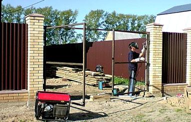 Ворота для частного дома Ворота для частного дома