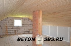 Постройка дома с мансардой из газобетона Постройка дома с мансардой из газобетона