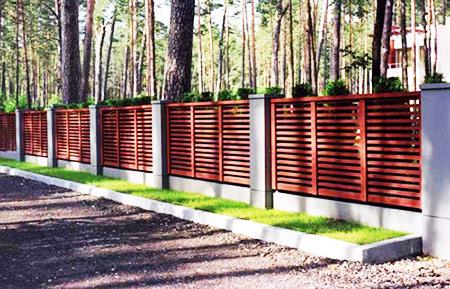 Заборы в стиле фахверк Заборы в стиле фахверк