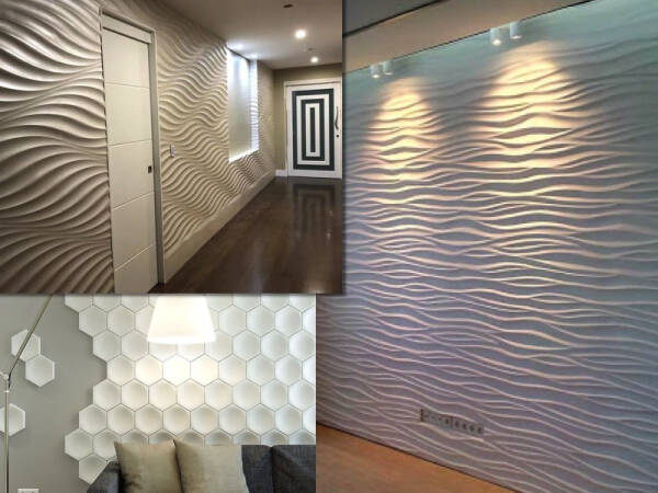 Монтаж гипсовых 3д панелей Монтаж гипсовых 3д панелей