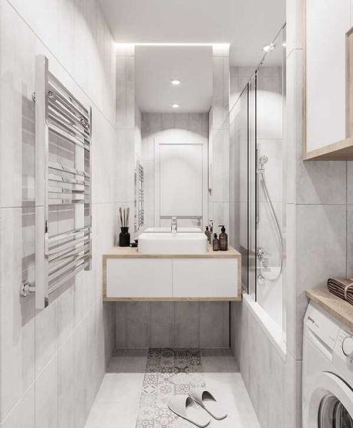 Дизайн ванной комнаты с туалетом 3 квадратных метра &mdash; идеи для маленького пространства