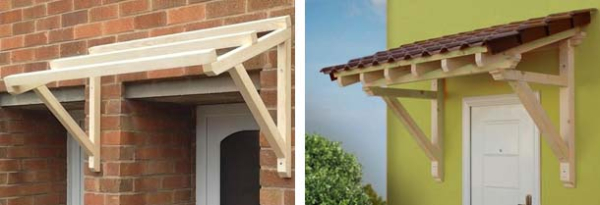 Навес над крыльцом входной двери Навес над крыльцом входной двери