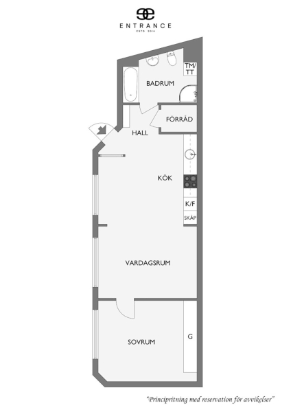 Великолепная кухня и изящные детали: квартира в Гетеборге (59 кв. м) Великолепная кухня и изящные детали: квартира в Гетеборге (59 кв. м)