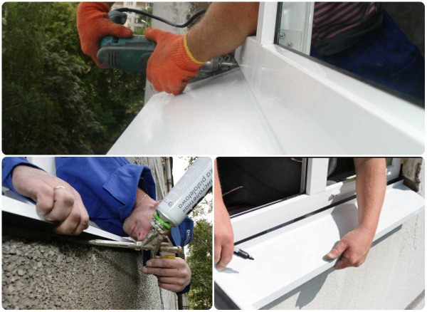 Виды оконных отливов: особенности выбора и установки