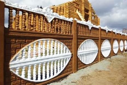 Декоративные заборы из бетона Декоративные заборы из бетона