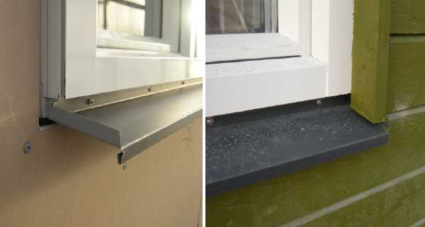 Виды оконных отливов: особенности выбора и установки