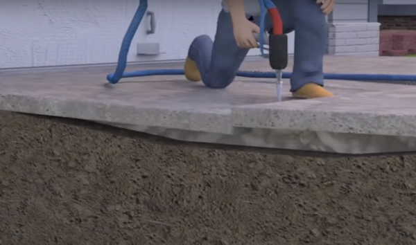 Как приподнять бетонную плиту и быстро построить кирпичный дом Как приподнять бетонную плиту и быстро построить кирпичный дом