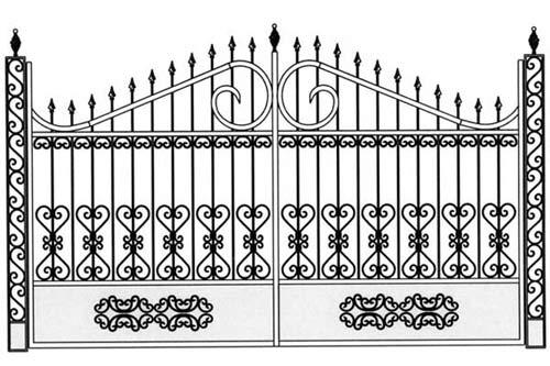 Эскизы кованых ворот