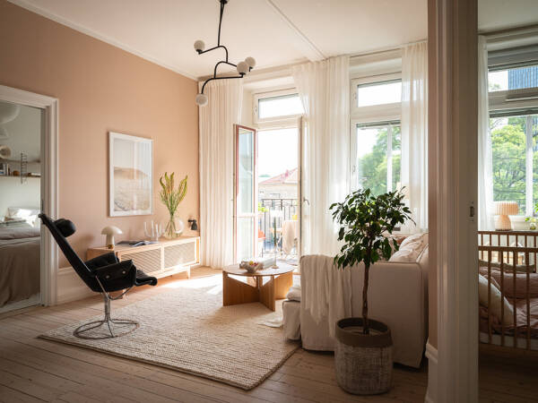 Приятные пастельные оттенки в интерьере шведской квартиры (73 кв. м)