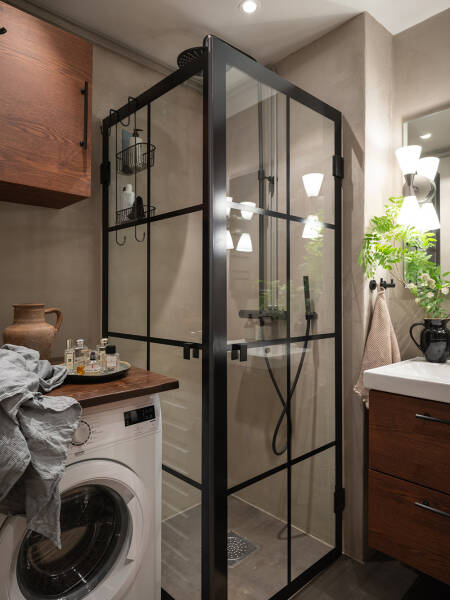 Бежевые стены, яркий декор и тёмная спальня: квартира в Гетеборге (68 кв. м) Бежевые стены, яркий декор и тёмная спальня: квартира в Гетеборге (68 кв. м)