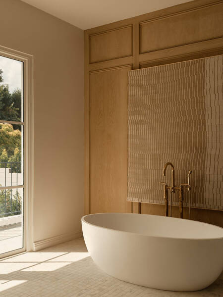 Великолепный интерьер вне времени для нового дома в Калифорнии Великолепный интерьер вне времени для нового дома в Калифорнии