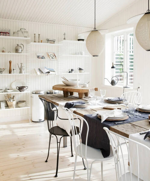 Красный коттедж с белоснежными окнами: прекрасная дача в Швеции Красный коттедж с белоснежными окнами: прекрасная дача в Швеции