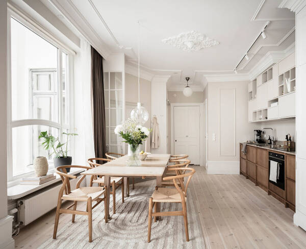 Великолепная кухня и изящные детали: квартира в Гетеборге (59 кв. м) Великолепная кухня и изящные детали: квартира в Гетеборге (59 кв. м)
