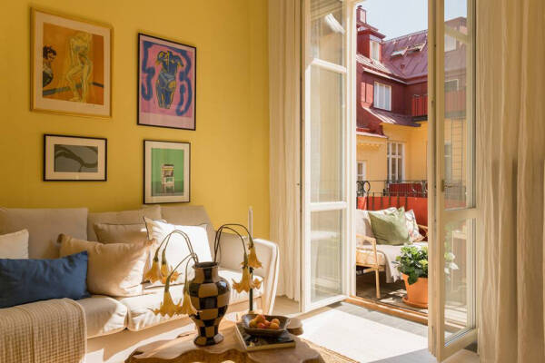 Жёлтое царство: маленькая квартира в ярких летних красках (42 кв. м) Жёлтое царство: маленькая квартира в ярких летних красках (42 кв. м)