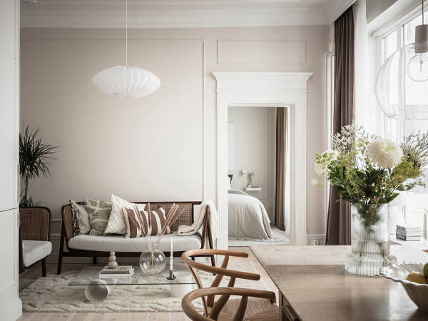 Великолепная кухня и изящные детали: квартира в Гетеборге (59 кв. м) Великолепная кухня и изящные детали: квартира в Гетеборге (59 кв. м)