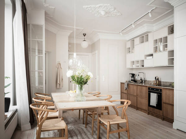 Великолепная кухня и изящные детали: квартира в Гетеборге (59 кв. м) Великолепная кухня и изящные детали: квартира в Гетеборге (59 кв. м)