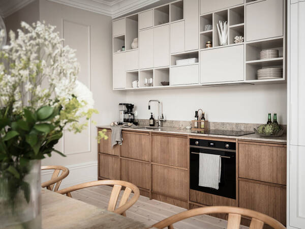 Великолепная кухня и изящные детали: квартира в Гетеборге (59 кв. м) Великолепная кухня и изящные детали: квартира в Гетеборге (59 кв. м)