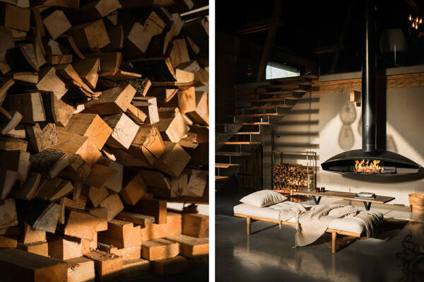 Стильный дом с чёрными элементами в декоре на месте старого амбара Стильный дом с чёрными элементами в декоре на месте старого амбара