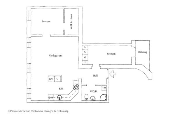 Бежевые стены, яркий декор и тёмная спальня: квартира в Гетеборге (68 кв. м) Бежевые стены, яркий декор и тёмная спальня: квартира в Гетеборге (68 кв. м)