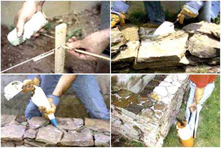 Установка маленького забора на участке Установка маленького забора на участке