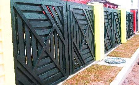 Заборы в стиле фахверк Заборы в стиле фахверк