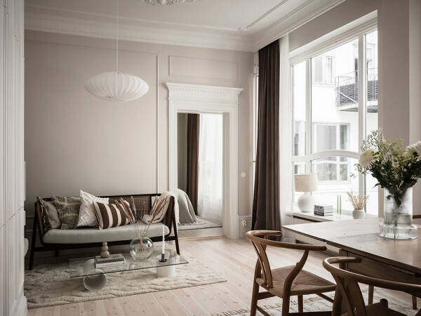 Великолепная кухня и изящные детали: квартира в Гетеборге (59 кв. м) Великолепная кухня и изящные детали: квартира в Гетеборге (59 кв. м)