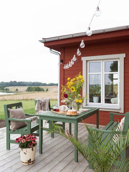 Будто стоит здесь с прошлого века: новый дачный домик в традиционном стиле Будто стоит здесь с прошлого века: новый дачный домик в традиционном стиле