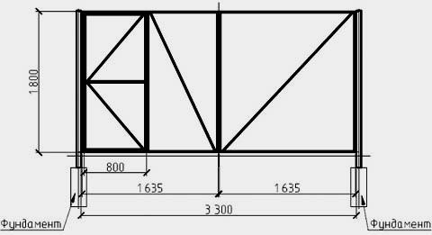 Ремонт распашных ворот